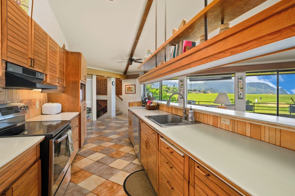 Fully stocked kitchen