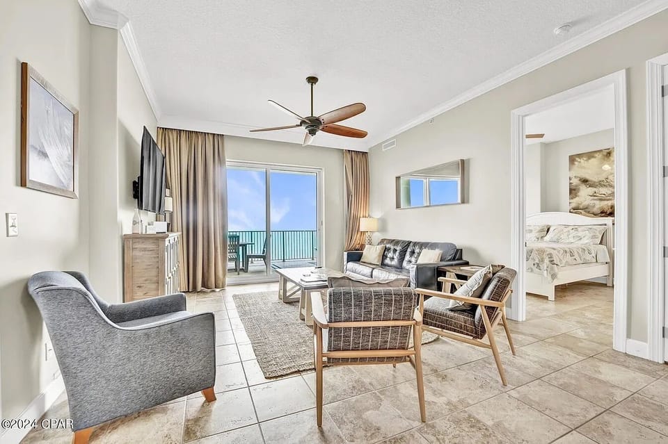 Gulf front living room