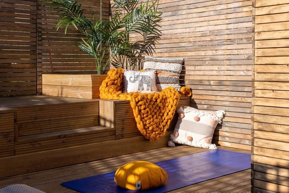 Refurbished decked terrace perfect for sunny days