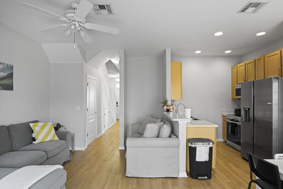 Open Kitchen and Living Area