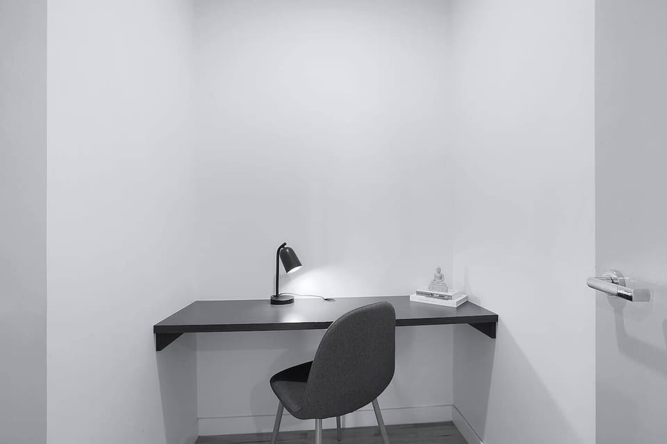  A dedicated workspace caters to those combining business and leisure stays.
