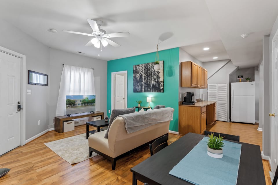 Enjoy the perfect mix of style and comfort in this stunning living room.
