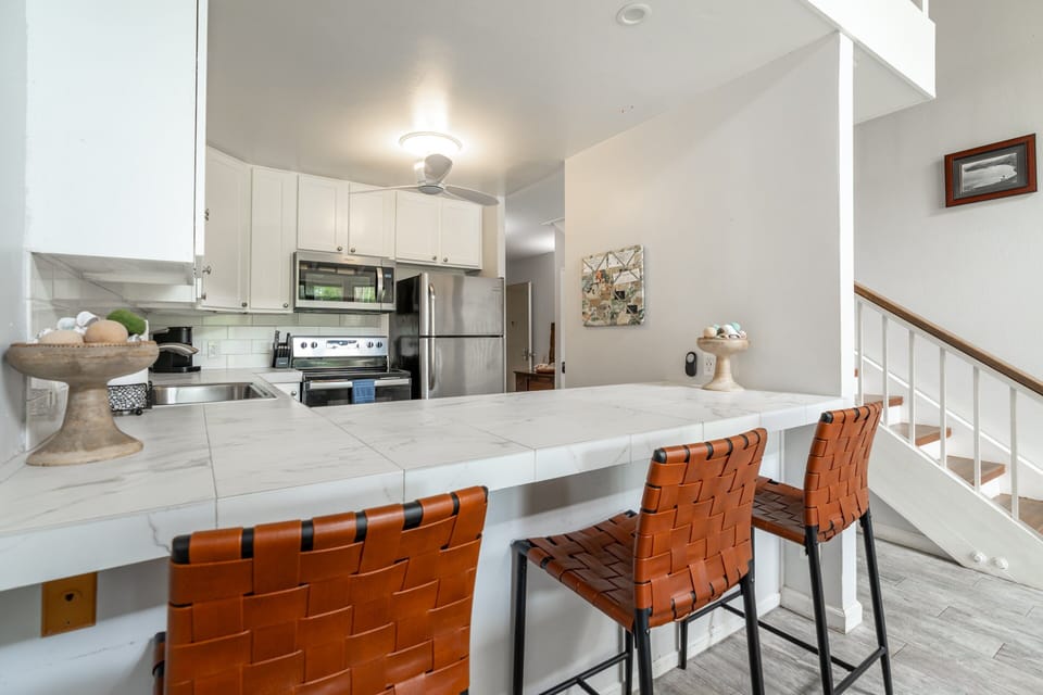 Kitchen with Extra Bar Seating