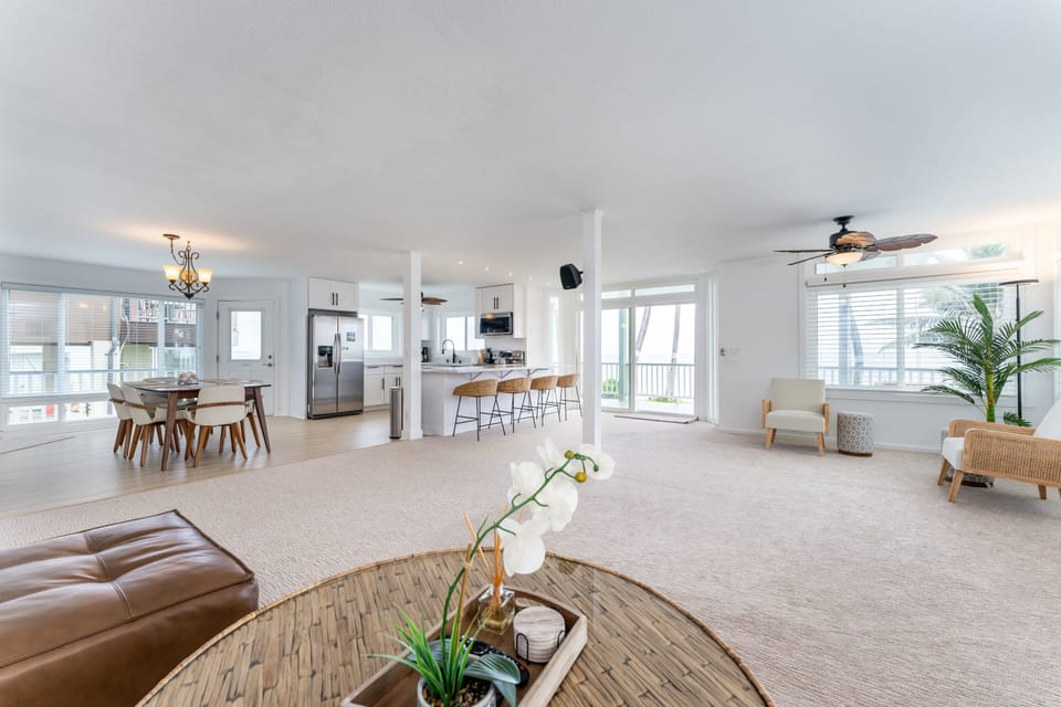 Open Concept Living and Dining Areas