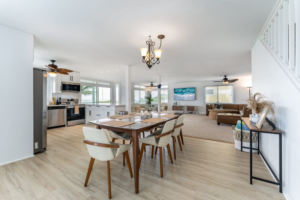 Open Concept Dining and Living Areas