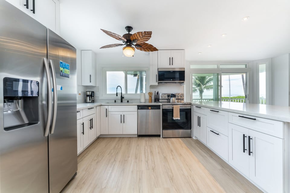 Renovated Kitchen with Expansive Ocean Views