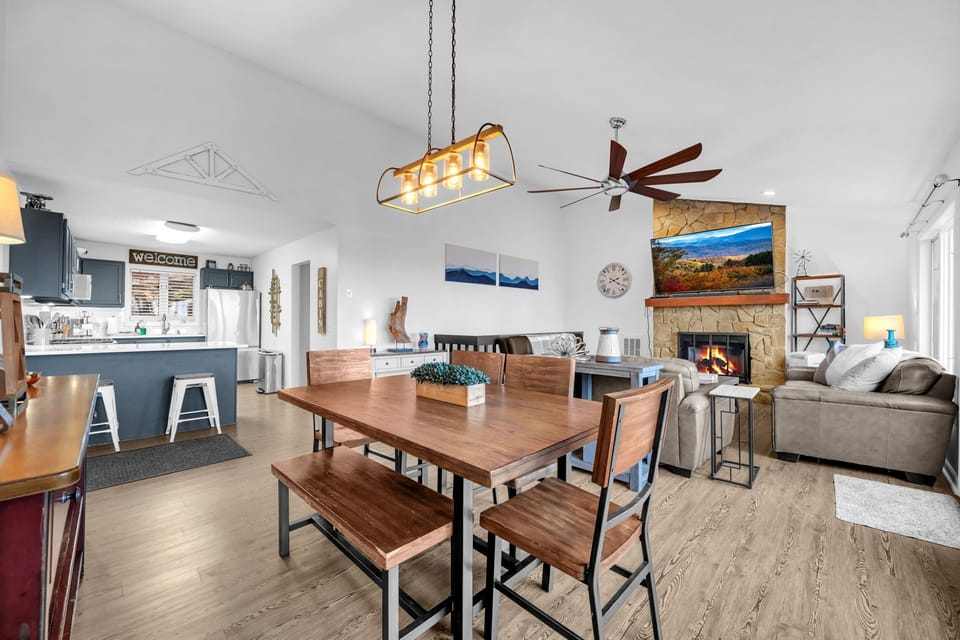 An open space where your group can cook, dine, play games, and spend quality time together.