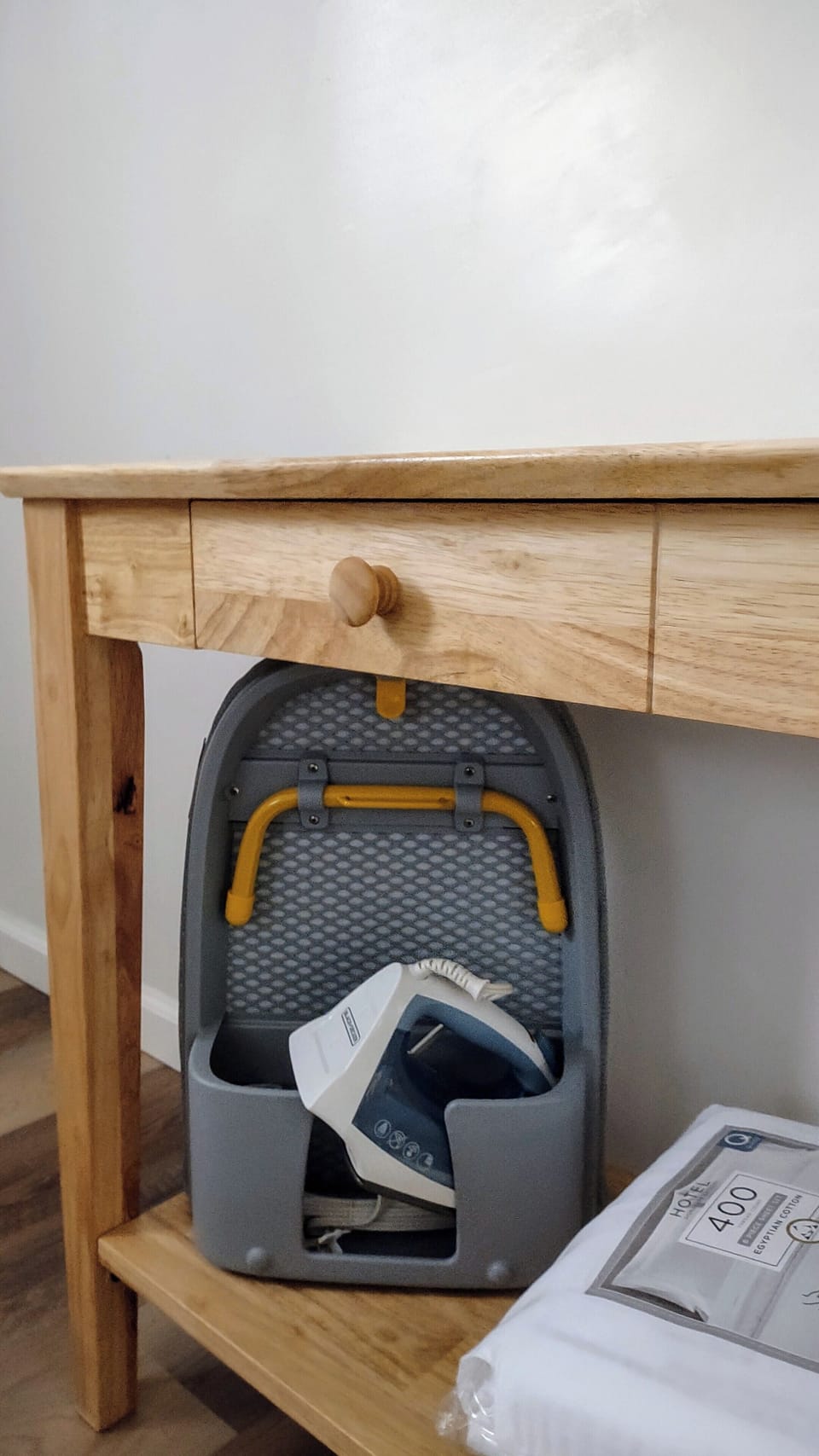 Back bedroom with iron and iron boards
