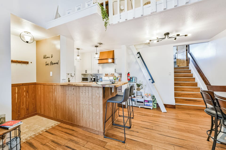 EASY ACCESS TO THE LOFT AND THE PRIMARY BEDROOM