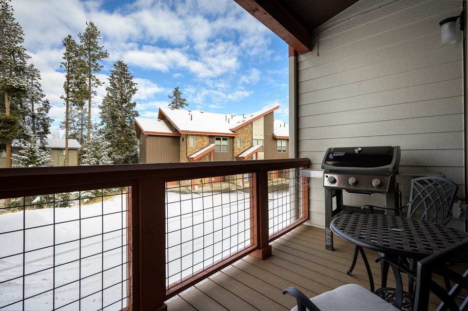 Private Deck Front and BBQ Gas Grill
