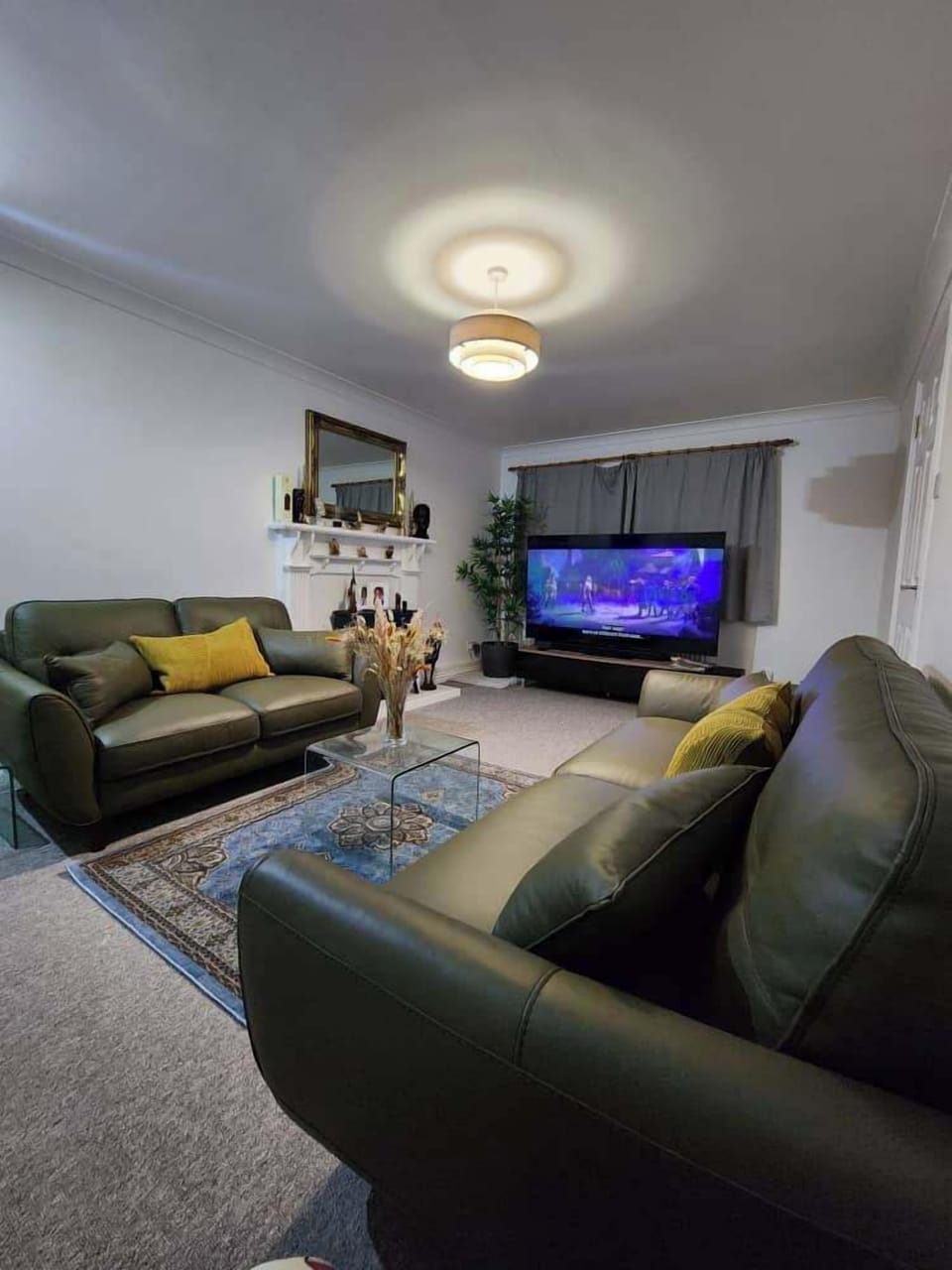 Heating, Indoor Fireplace, Sound System, TV.