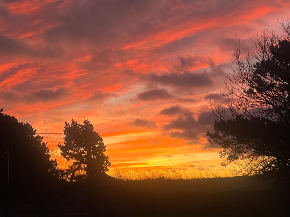 Sunrise from the patio