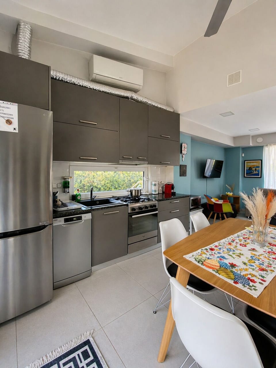 Open-plan kitchen