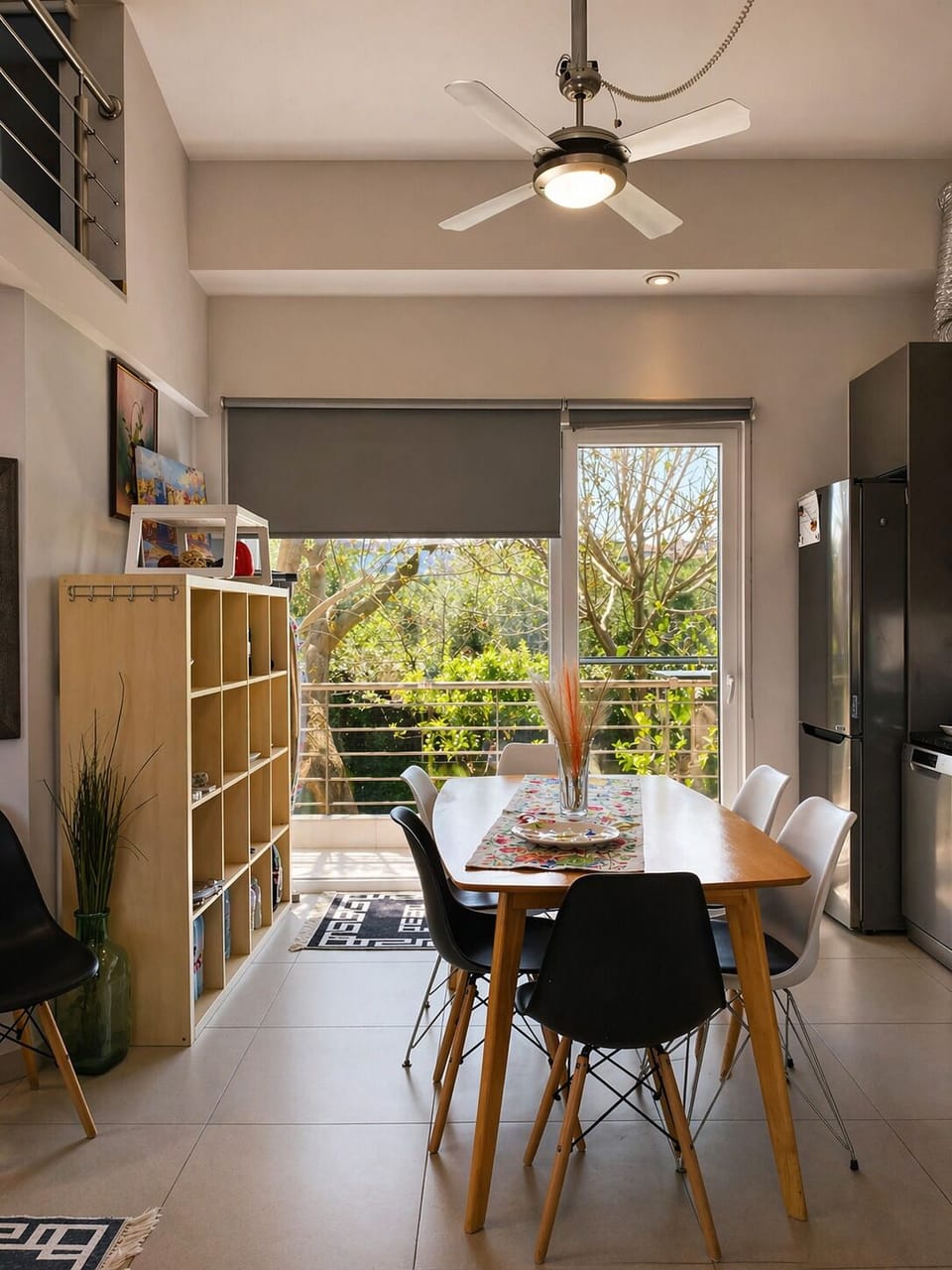 Dining space with view