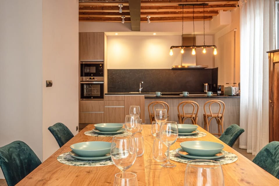 Comedor y cocina a la vista