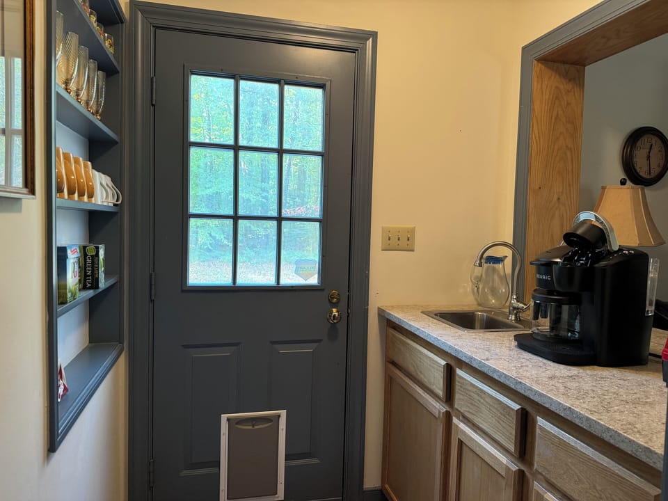 Coffee bar off kitchen