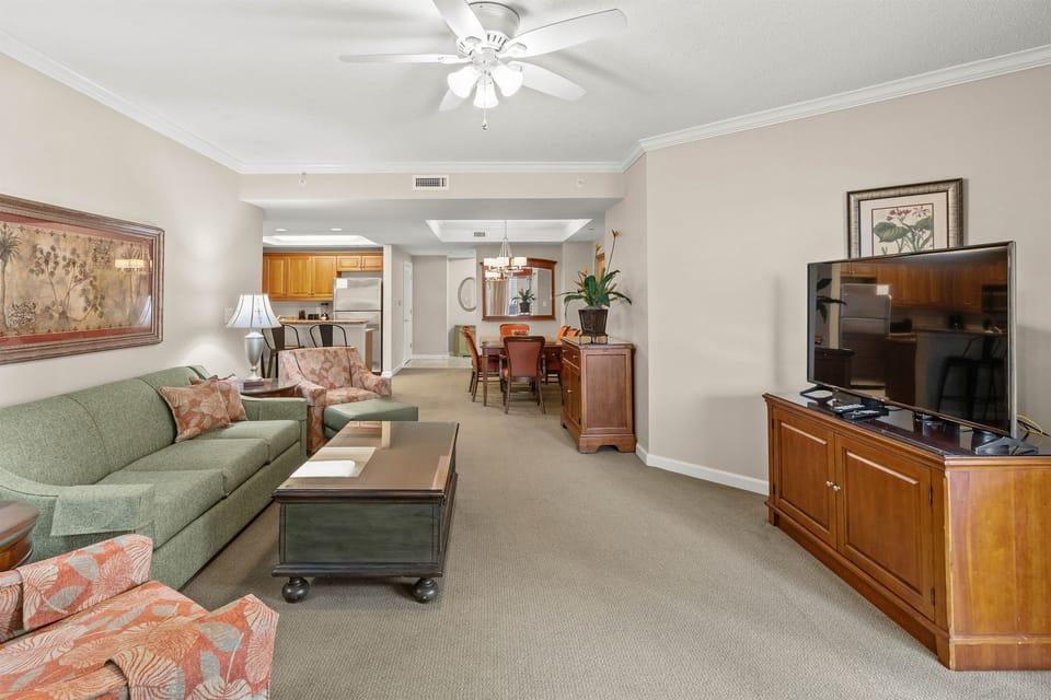 Living room with Sofa bed