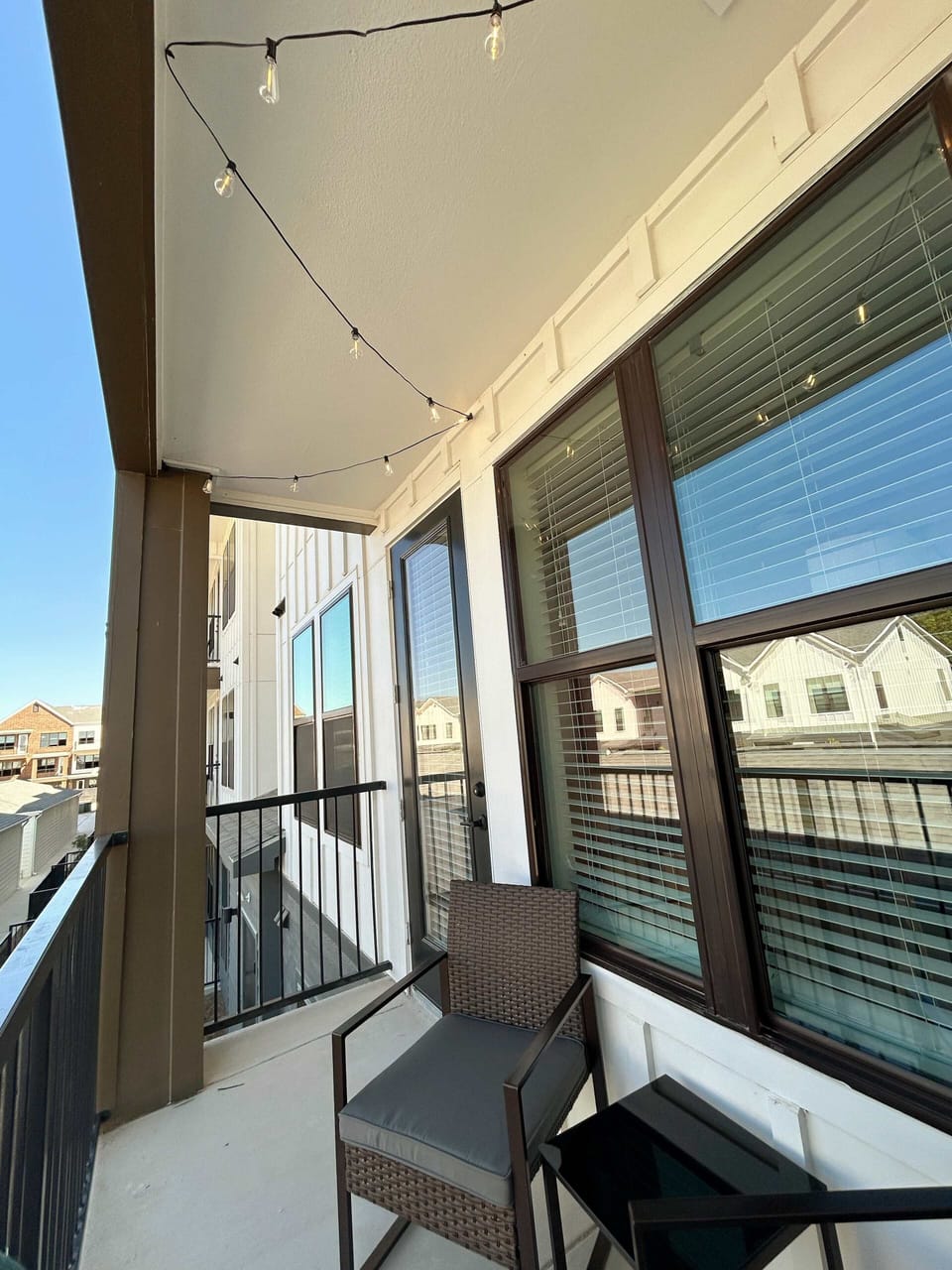 Sun soaked patio, perfect for morning coffee or an evening beverage