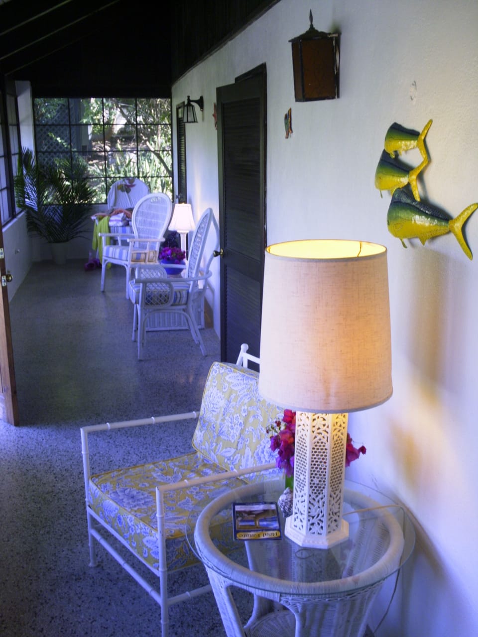 The entranceway to the home include a living room/large sitting area.