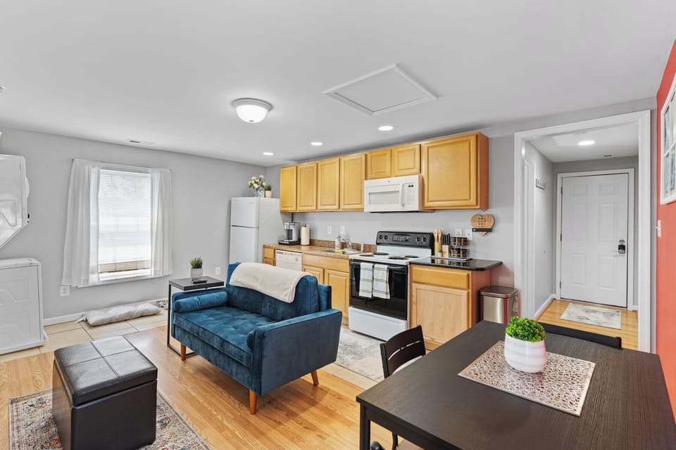 Simple yet tastefully decorated living space perfect for extended stays 