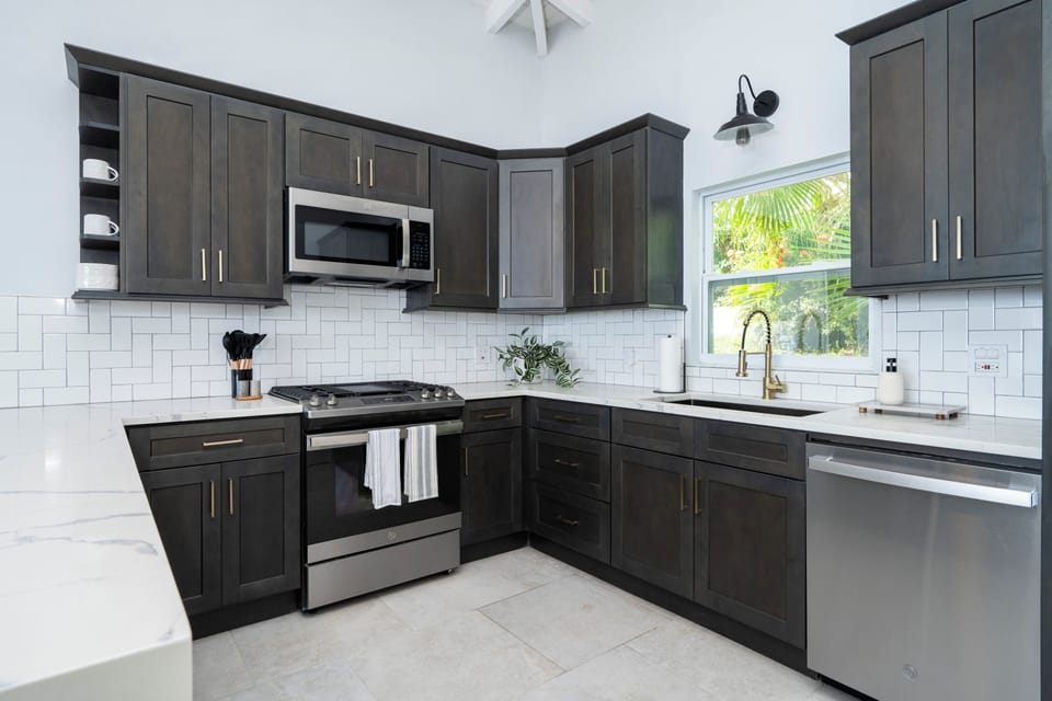 fully stocked kitchen with everything you need to prepare gourmet meals