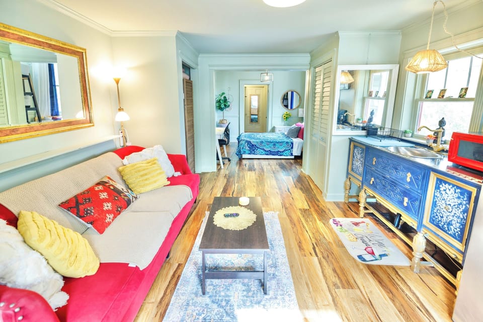 Spacious Living Room Area with Cozy Couch