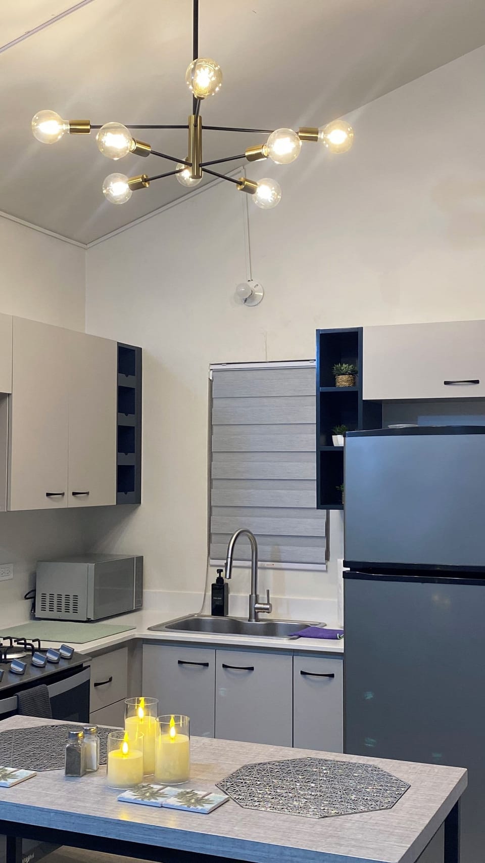 Microwave and refrigerator available