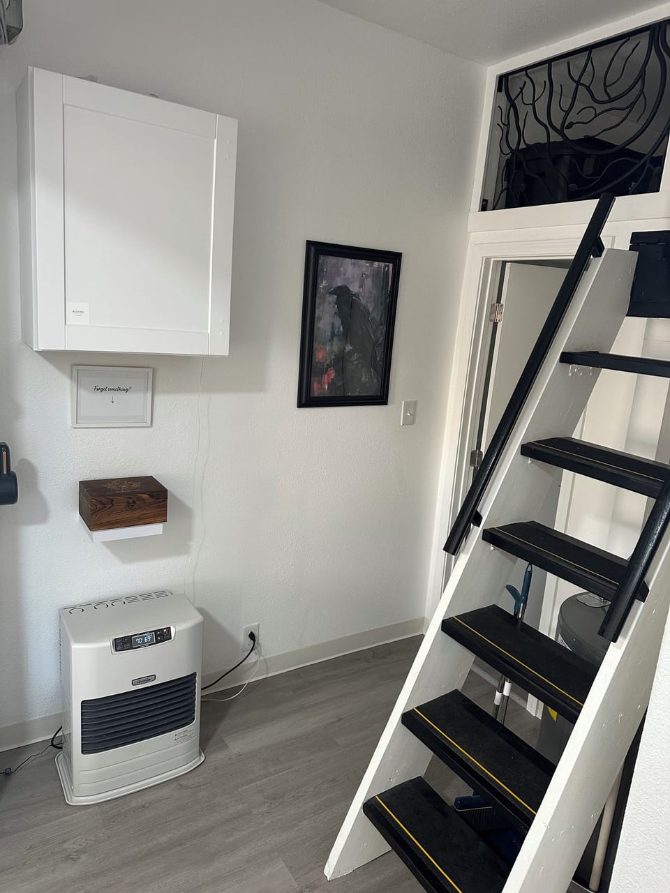 Storage area in the loft
