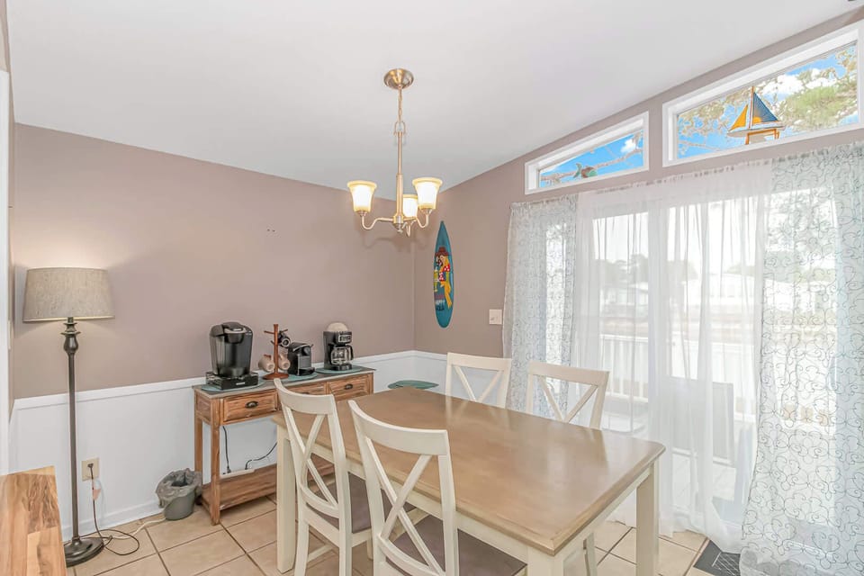 Dining Room Table and Co0ffe Bar Area