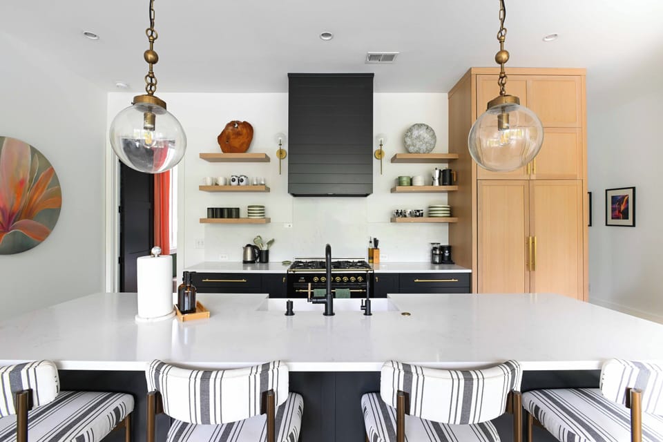 A chef’s kitchen designed for effortless cooking and elevated entertaining.