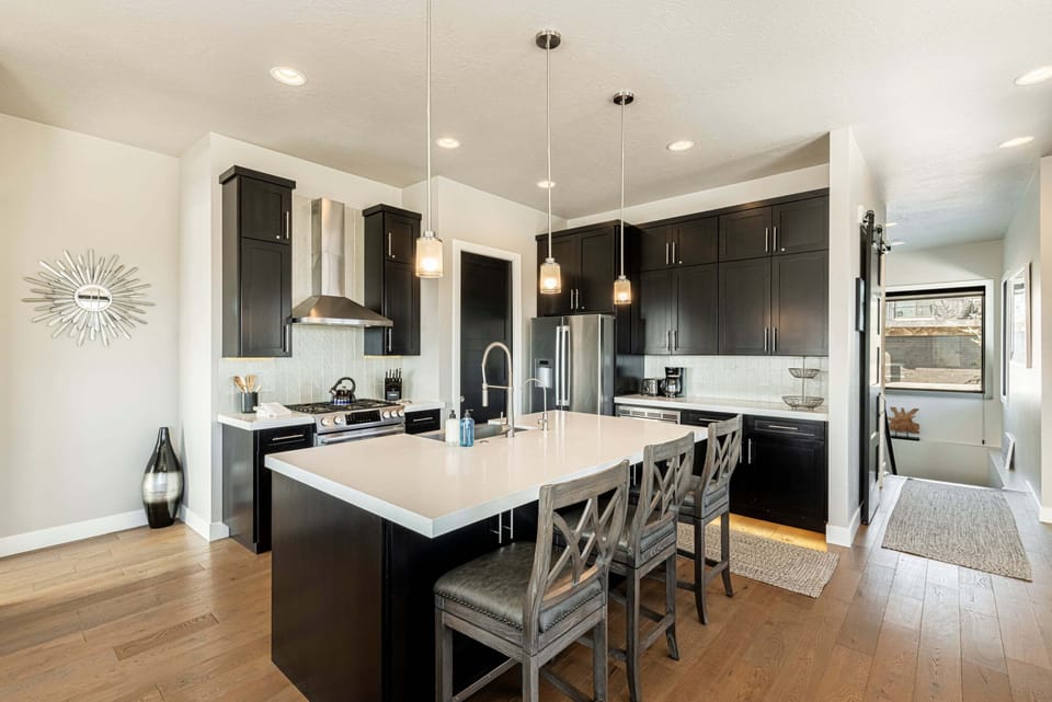 Bar Seating at the Kitchen Island