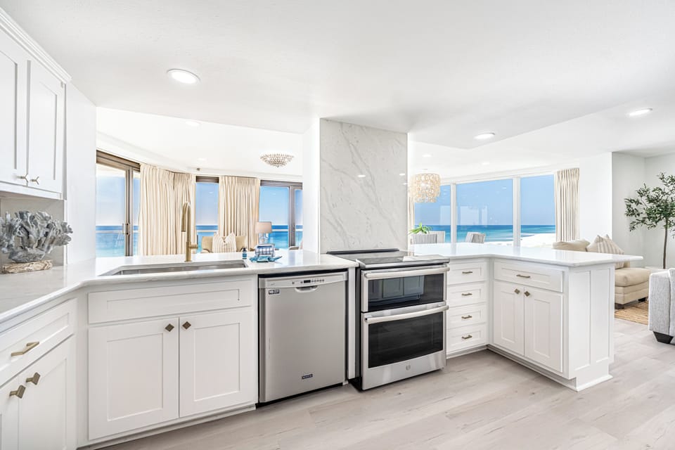 Kitchen with Gulf Views