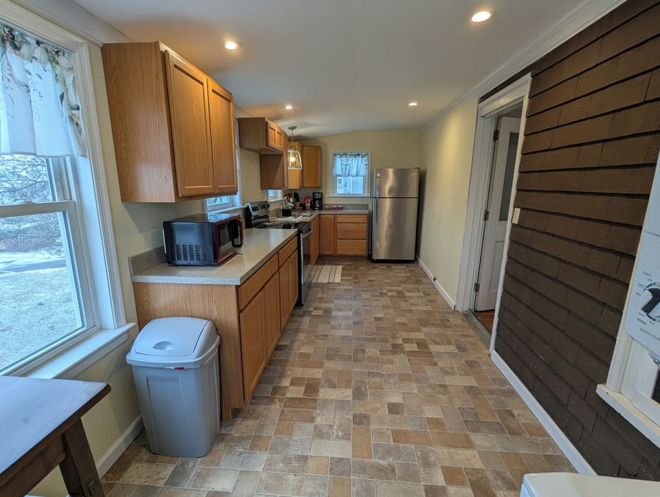 Kitchen from entrance door.
