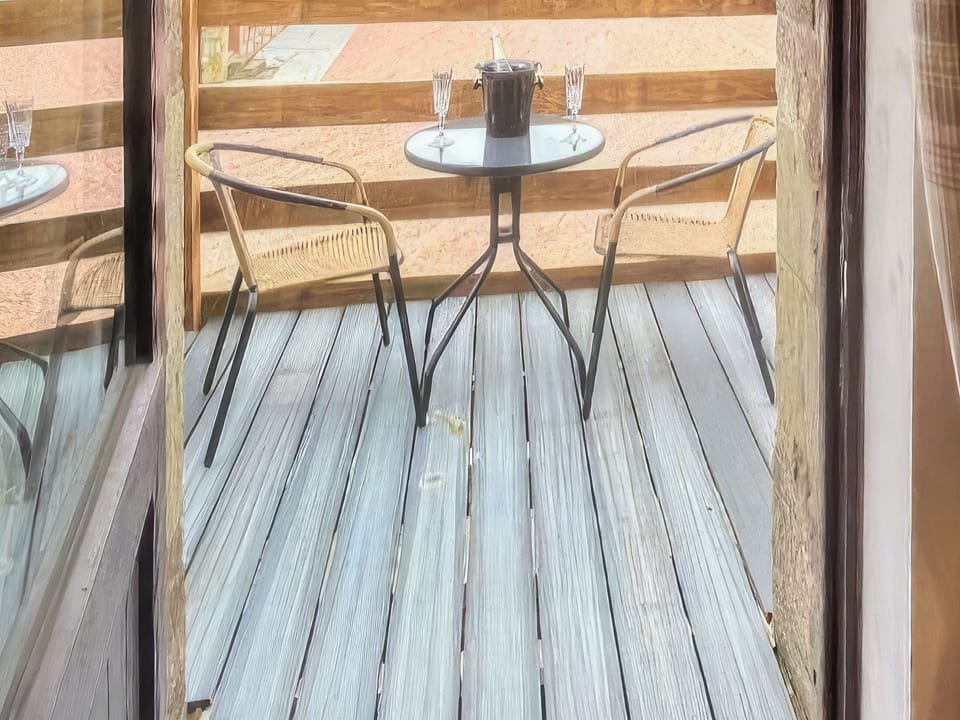 Sitting-out-area | Stewards Granary - East Learmouth Farmstays, Berwick-upon-Tweed