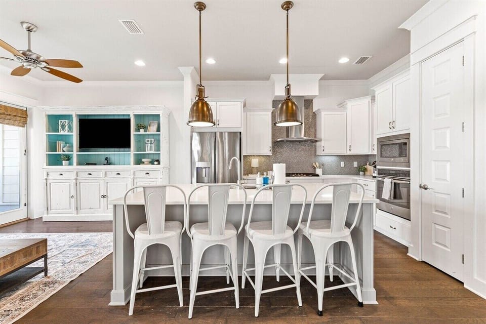 Dont miss any of the action in the open floorpan