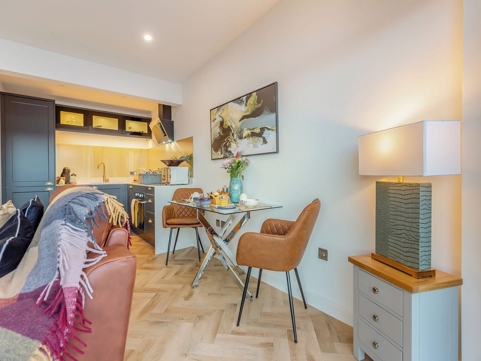 Open plan living space | Kimcraigan Lodge, Lochend
