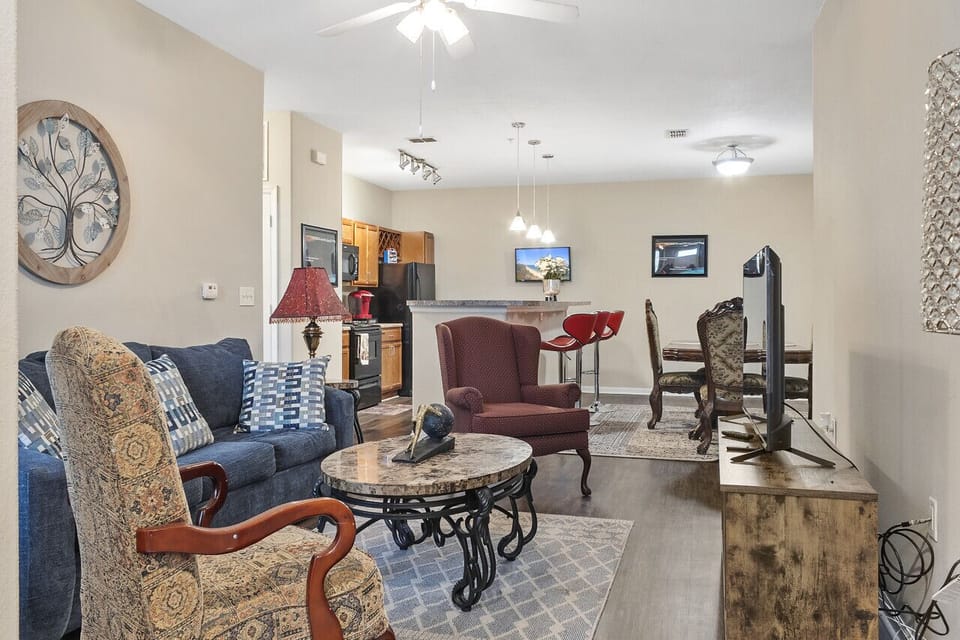 This isn’t just a room; it’s a place to make memories, enjoy laughter-filled nights, and create traditions with family and friends. Book your stay today and make this warm, lively space your own.