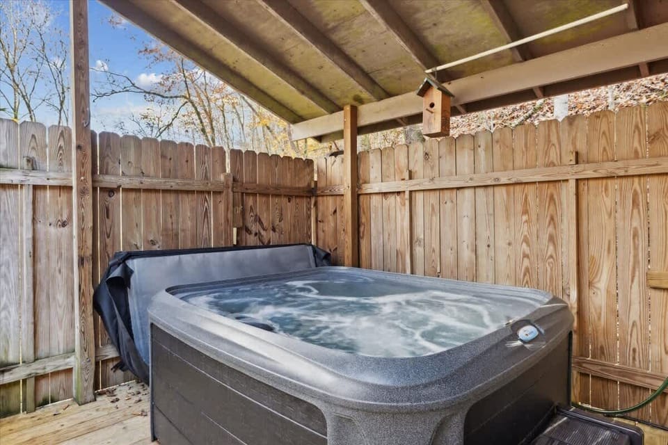 Hot Tub Retreat: Unwind in your private sanctuary, surrounded by nature and tranquility!