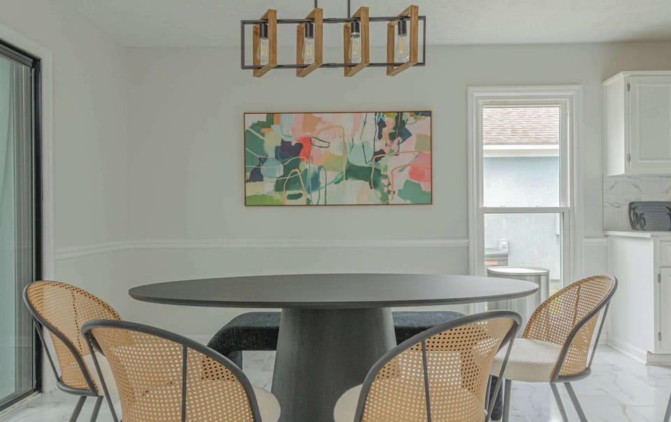 Open-concept living for easy entertaining.

