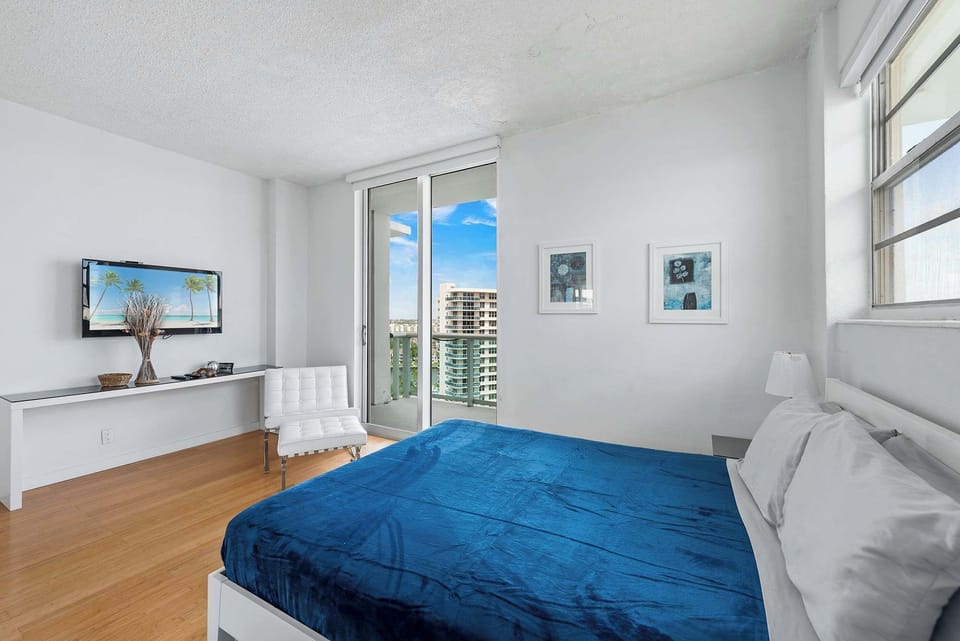 Master Bedroom with balcony views