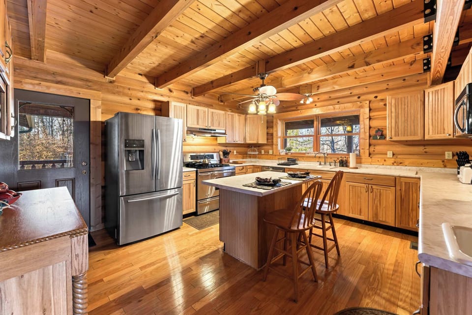 Full Chef's Main Level Kitchen. 48-inch oven and fully appointed with spices for the chef!