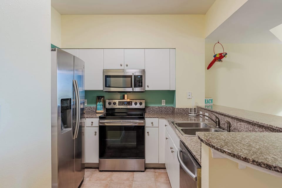 Kitchen is equipped with all your cooking necessities
