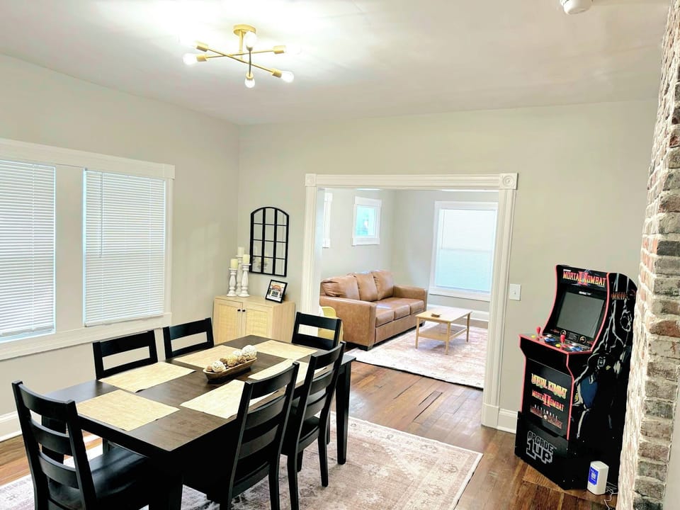Large dining room table to gather with friends or family and enjoy game night!