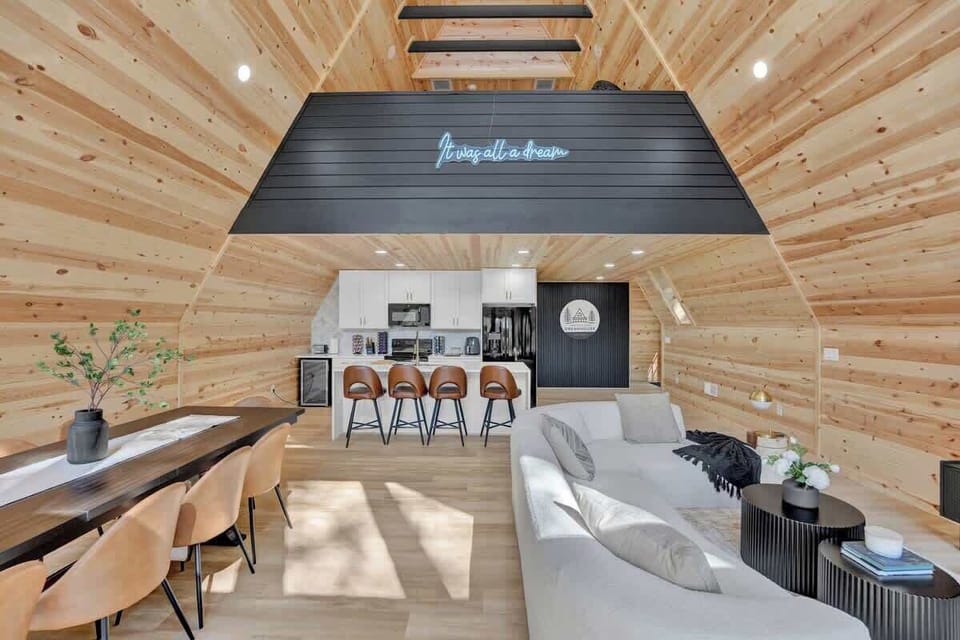 Spacious Dining Area with Vaulted Ceilings