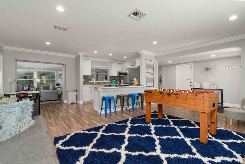 Living Room #1 With Foosball and Air Hockey