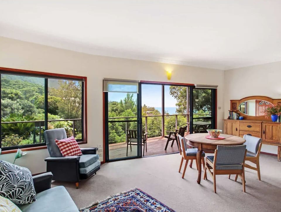 light filled living areas with retro styling
