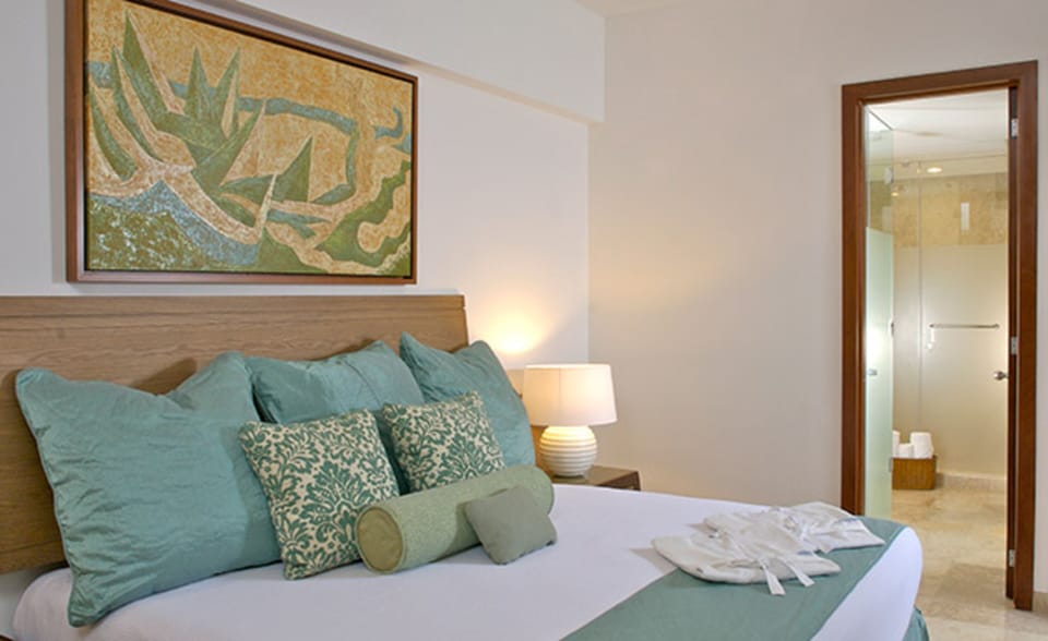 Master bedroom with bathroom