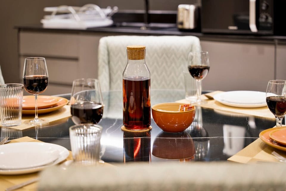 Dining Room: Savor delightful meals in a stylish setting, perfect for gatherings and memories!