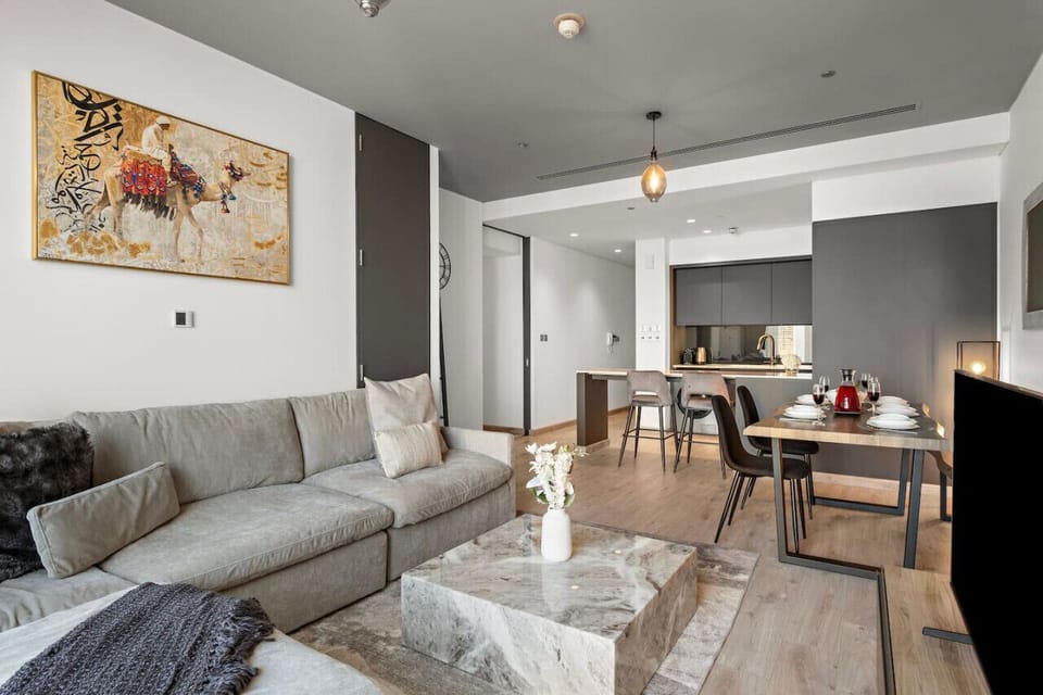 Living Room: Chic decor meets modern comfort—perfect for unwinding after a day of adventure!