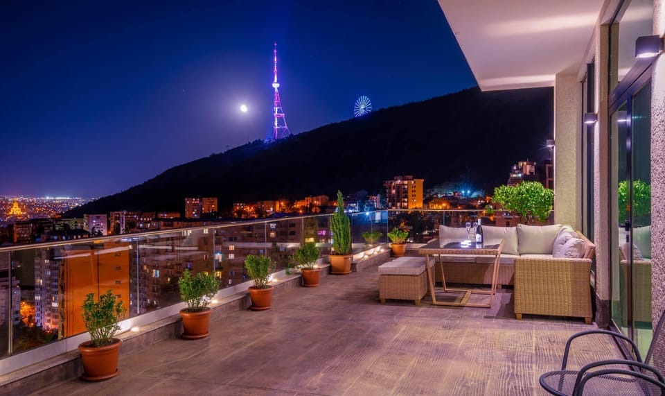 The View: Terrace at Night Mtatsminda